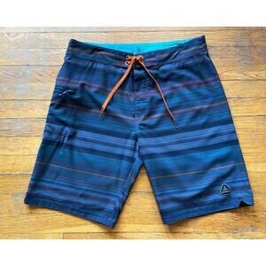 PRANA Multicolored Striped Boardshorts w/UPF 50 sz 34